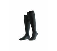 FALKE Unisex Kinder Family Kh Nachhaltige Baumwolle Lang Einfarbig Kniestrümpfe, Schwarz Black 3000, 42 EU