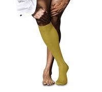 FALKE Herren No. 10 M KH Baumwolle lang einfarbig 1 Paar Chaussettes Longues, Gelb (Nugget 1222), 41-42