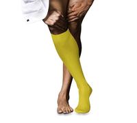 FALKE Herren Kniestrümpfe No. 10 M Kh Baumwolle lang einfarbig 1 Paar, Gelb Sunshine 1330, 45-46