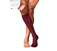 FALKE Herren Kniestrümpfe No. 10 M Kh Baumwolle lang einfarbig 1 Paar, Rot Barolo 8596, 41-42