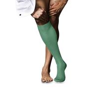 FALKE Herren Kniestrümpfe No. 10 M Kh Baumwolle lang einfarbig 1 Paar, Türkis Ocean Green 7506, 39-40