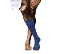 FALKE Herren Kniestrümpfe No. 13 M Kh Baumwolle lang einfarbig 1 Paar, Blau Deep Water 6809, 39-40