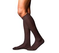 Falke Kniestrümpfe Herren Baumwolle braun, 39-40