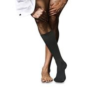 FALKE Herren Kniestrümpfe No. 13 M Kh Baumwolle lang einfarbig 1 Paar, Grau Anthracite Melange 3095, 41-42