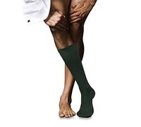 FALKE Herren Kniestrümpfe No. 13 M KH Feinste Piuma Baumwolle lang einfarbig 1 Paar, Grün (Hunter Green 7441), 45-46