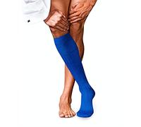 FALKE Herren Kniestrümpfe No. 2 M Kh Kaschmir lang einfarbig 1 Paar, Blau Olympic 6940, 39-40
