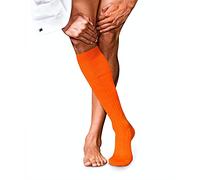FALKE Herren Kniestrümpfe No. 2 M Kh Kaschmir lang einfarbig 1 Paar, Orange Red Clay 8095, 45-46