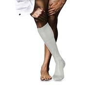 FALKE Herren Kniestrümpfe No. 4 M Kh Seide lang einfarbig 1 Paar, Weiß Off-White 2040, 39-40