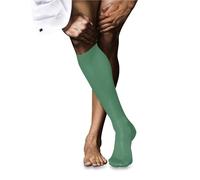 FALKE Herren Kniestrümpfe No. 9 M Kh Baumwolle lang einfarbig 1 Paar, Türkis Ocean Green 7506, 41-42