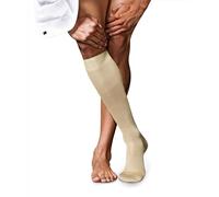 FALKE Herren Kniestrümpfe No. 9, Pure Fil d´Écosse Baumwolle, 1 Paar, Beige (Sand 4320), 39-40