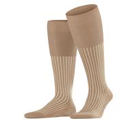 FALKE Herren Oxford Stripe M KH Baumwolle lang Gemustert 1 Paar Kniestrümpfe, Braun (Camel 5038), 45-46