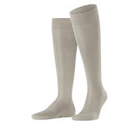 FALKE Herren Kniestrümpfe Tiago M Kh Fil d´Écosse Baumwolle lang einfarbig 1 Paar, Beige Nature 4000, 45-46