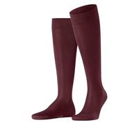 FALKE Herren Kniestrümpfe Tiago M Kh Fil d´Écosse Baumwolle lang einfarbig 1 Paar, Rot Ruby 8830, 43-44