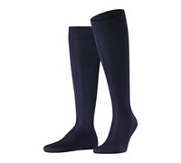 FALKE Herren Kniestrümpfe Tiago M KH Fil D'Ecosse Baumwolle lang einfarbig 1 Paar, Blau (Dark Navy 6370), 41-42