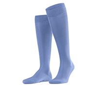 FALKE Herren Kniestrümpfe Tiago M Kh nachhaltige Fil D'Ecosse Baumwolle lang einfarbig 1 Paar, Blau Cornflower Blue 6554, 43-44