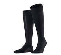 FALKE Herren Kompression Kniestrümpfe Energizing Cotton, Baumwollmischung, 1 Paar, Blau (Dark Navy 6370), Größe: 39-40