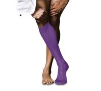 FALKE Herren No. 9 Kniestrümpfe atmungsaktive Baumwolle hochwertig seidiger Glanz elegant verstärkte Herrensocken flache Naht druckfreie Fußspitze fein glatt einfarbig Business 1 Paar