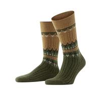 FALKE Herren Socken Norseman M So Wolle gemustert 1 Paar, Gelb Old Brass 1220, 39-42