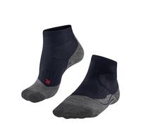 FALKE Herren Padelsocken PL2 Short M SSO Baumwolle Funktionsmaterial antiblasen 1 Paar, Blau (Space Blue 6116), 46-48