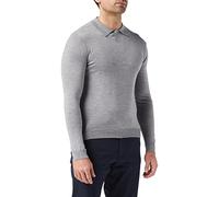 FALKE Herren Polo Button, Grey-Heather, XL, 60004