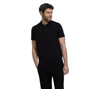 FALKE Herren Polohemd Basic Cotton Polo M Pl Baumwolle weich hautfreundlich bequem sehr leicht 1 Stück, Schwarz Black 3000, M