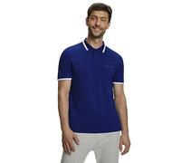 FALKE Herren Polohemd Basic Polo Shirt Colour Edge M Pl Baumwolle weich hautfreundlich bequem sehr leicht 1 Stück, Blau Petrol Blue 6493, M