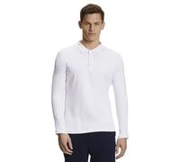 FALKE Herren Polohemd Basic Polo Shirt Longsleeve M Pl Baumwolle weich hautfreundlich bequem sehr leicht 1 Stück, Weiß White 2000, S