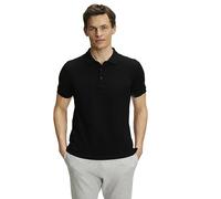 FALKE Herren Polohemd Basic Polo Shirt Piqué M Pl Baumwolle weich hautfreundlich bequem sehr leicht 1 Stück, Schwarz Black 3000, 3XL