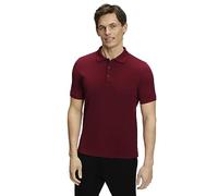 FALKE Herren Polohemd Basic Polo Shirt Piqué M Pl Baumwolle weich hautfreundlich bequem sehr leicht 1 Stück, Rot Wine 8010, M