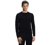 FALKE Herren Pullover Basic New Merino Crew Neck M Pu Wolle elegant klassisch Business Freizeit mit Rundhalsausschnitt 1 Stück, Blau Night Sky 6437, 3XL
