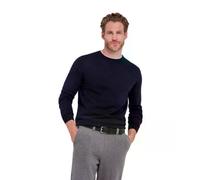 FALKE Herren Pullover Basic New Merino Crew Neck M Pu Wolle elegant klassisch Business Freizeit mit Rundhalsausschnitt 1 Stück, Blau Night Sky 6437, 4XL