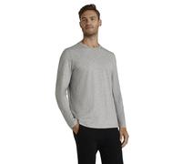 FALKE Herren Pullover Basic T-Shirt Longsleeve M L/s Sh Baumwolle weich Langarm bequem sehr leicht 1 Stück, Grau Light Grey 3400, M