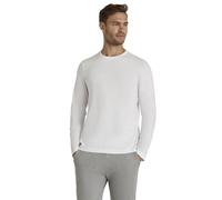 FALKE Herren Pullover Basic T-Shirt Longsleeve M L/s Sh Baumwolle weich Langarm bequem sehr leicht 1 Stück, Weiß White 2000, S