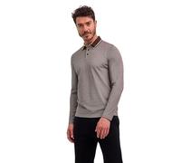 FALKE Herren Selection Pima Piqué M Pl Baumwolle weich hautfreundlich bequem sehr leicht Polohemd, Braun Effektgarn 9540, L