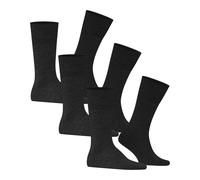 FALKE Herren Socken Airport 3-Pack M SO Wolle Baumwolle einfarbig 3 Paar, Grau (Anthracite Melange 3080), 43-44