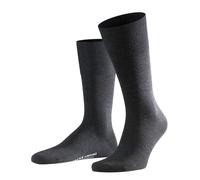 FALKE Herren Socken Airport - Freizeit- und Business-Socken, Uni, Vorteilspack Anthrazit meliert 41-42 1er Pack