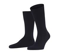 FALKE Herren Socken Airport M So Wolle Baumwolle einfarbig 1 Paar, Blau Dark Navy 6370, 45-46