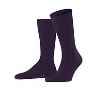 FALKE Herren Socken Airport M So Wolle Baumwolle einfarbig 1 Paar, Blau Wine Berry 8860, 41-42