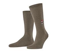 FALKE Herren Socken Airport M SO Wolle Baumwolle einfarbig 1 Paar, Braun (Nutmeg Melange 5410) - Santa Chimney, 45-46