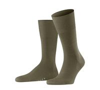 FALKE Herren Socken Airport M So Wolle Baumwolle einfarbig 1 Paar, Grün Crocodile 7503, 39-40