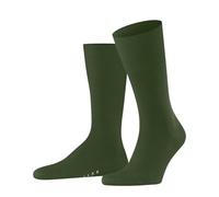 FALKE Herren Socken Airport M So Wolle Baumwolle einfarbig 1 Paar, Grün Cypress 7528, 41-42