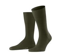 FALKE Herren Socken Airport M So Wolle Baumwolle einfarbig 1 Paar, Grün Grass 7431, 41-42