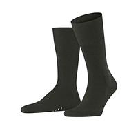 FALKE Herren Socken Airport M So Wolle Baumwolle einfarbig 1 Paar, Grün Green Melange 7155, 41-42