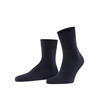 FALKE Herren Socken Airport M SSO Wolle Baumwolle einfarbig 1 Paar, Blau (Dark Navy 6370), 43-44