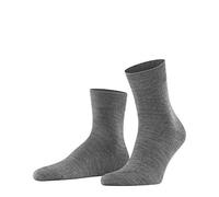 FALKE Herren Socken Airport M Sso Wolle Baumwolle einfarbig 1 Paar, Grau Dark Grey 3070, 45-46