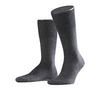 FALKE Herren Socken Airport - Merinowoll-/Baumwollmischung, 1 Paar, Grau (Asphalt Melange 3180), Größe: 39-40