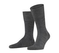 FALKE Herren Socken Airport, Merinowolle Baumwolle, 1 Paar, Grau (Dark Grey 3070), 49-50