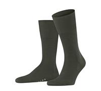 FALKE Herren Socken Airport M So Wolle Baumwolle einfarbig 1 Paar, Grün Green Melange 7155, 43-44
