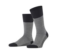 FALKE Herren Socken Airport X-Mas Car M So Wolle Baumwolle einfarbig 1 Paar, Schwarz Black 3000, 41-42