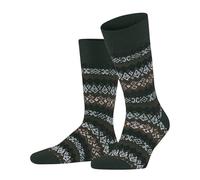 FALKE Herren Aspen M SO Wolle Kaschmir Gemustert 1 Paar Socken, Grün (Hunter Green 7441), 39-42